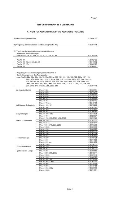 31. Zusatzprotokoll zum Gesamtvertrag für ... - OÖGKK