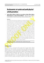 Accelerometer cut-points and youth physical activity prevalence