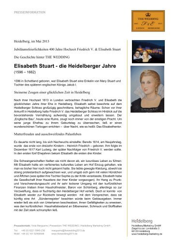 Elisabeth Stuart - Heidelberg Marketing GmbH