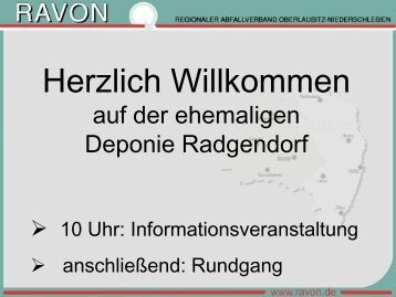 Herzlich Willkommen - RAVON - Regionaler Abfallverband ...