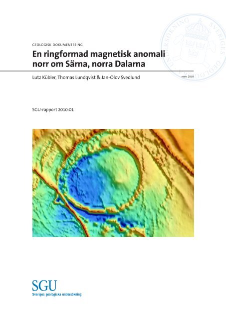 En ringformad magnetisk anomali norr om Särna, norra Dalarna