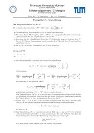 Technische Universität München Differentialgeometrie: Grundlagen