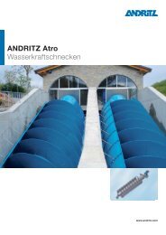 ANDRITZ Atro Wasserkraftschnecken