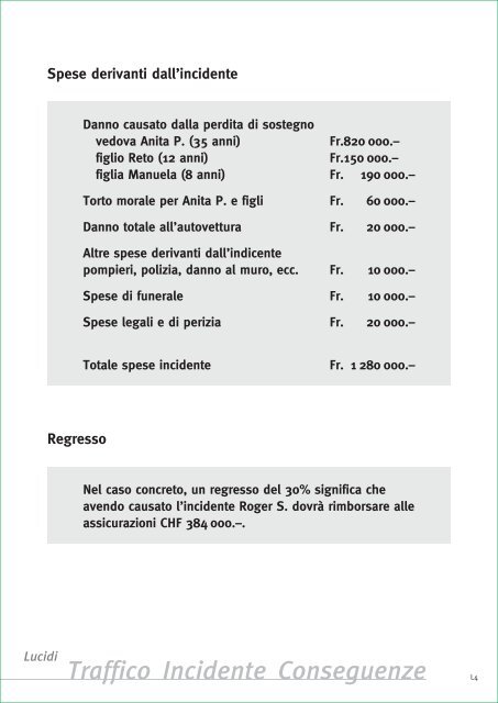 Traffico Incidente Conseguenze