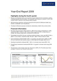 Year-End Report 2009 264 KB - Investor AB