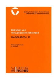 Heft 12: Betrieb von Versuchstiereinrichtungen - GV-SOLAS