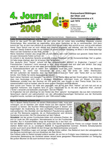 KV-Journal 4.2008 - Kreisverband Böblingen
