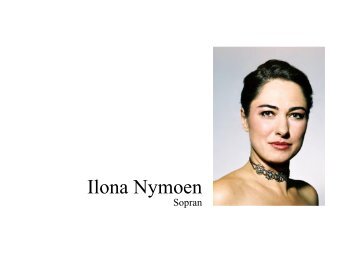 Tabellarischer Lebenslauf - Ilona Nymoen
