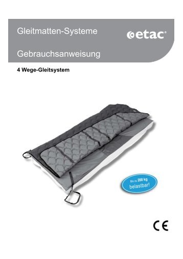 Gleitmatten-Systeme Gebrauchsanweisung - Etac