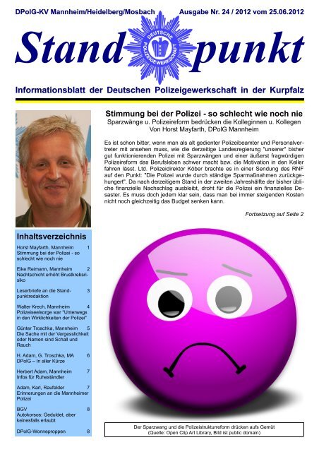 Ausgabe Nr. 24/2012 vom 25.06.2012 - DPolG Kreisverband ...