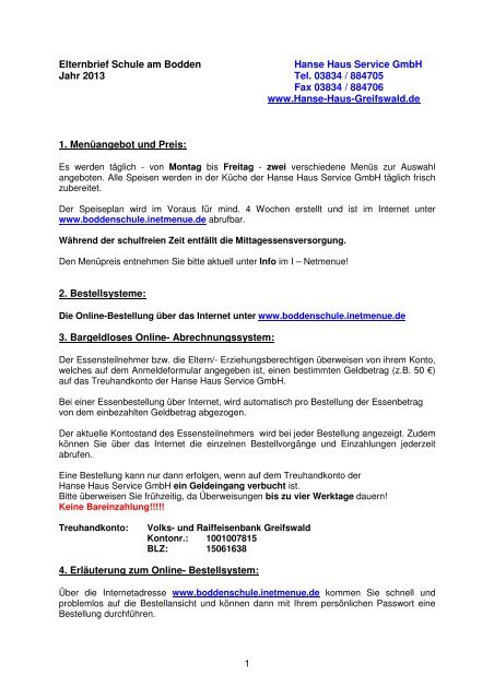 Schule Am Bodden Hanse Haus Service Gmbh Greifswald