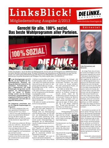 LinksBlick! - DIE LINKE. Thüringen