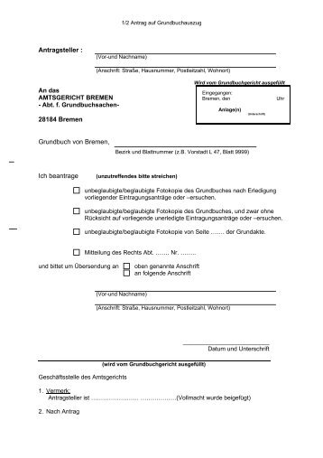 AntragGrundbuchauszug.pdf - Amtsgericht Bremen