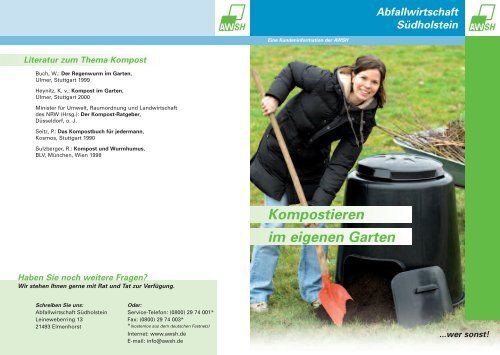 KOMPOSTIEREN im eigenen Garten - AWSH