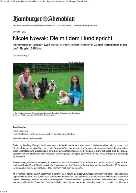 Download - Arche Nowak Nicole Nowak Hundepension