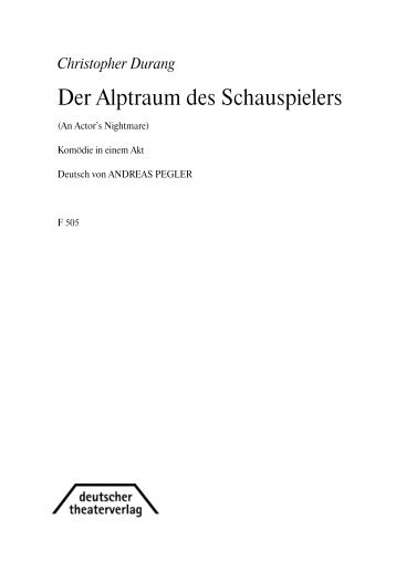 Leseprobe PDF - Deutscher Theater-Verlag