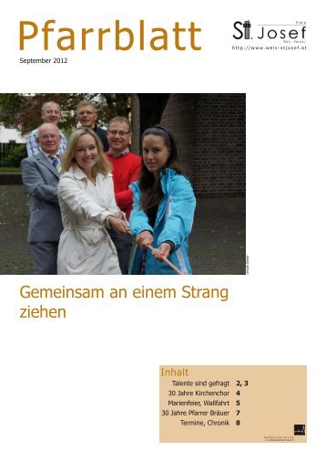 Thema im Pfarrblatt Herbst 2012 - pfarre wels st.josef