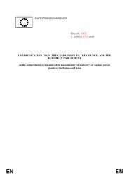 EUROPEAN COMMISSION Brussels, XXX […](2012) XXX draft ...