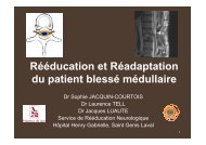 Rééducation et Réadaptation du patient blessé médullaire - Cofemer