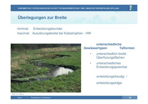 Vortrag zu Gewässerrandstreifen an Fließgewässern | PDF 2,2 MB