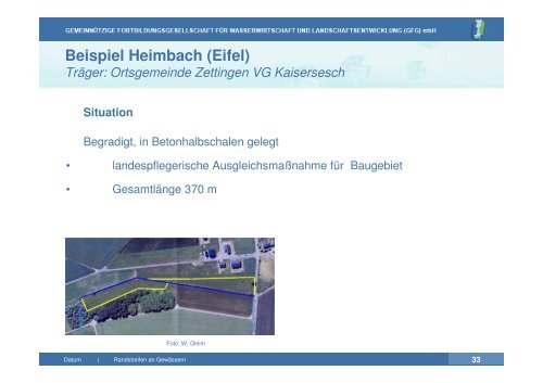 Vortrag zu Gewässerrandstreifen an Fließgewässern | PDF 2,2 MB