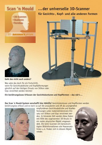 der universelle 3D-Scanner für Gesichts-, Kopf- und alle anderen ...
