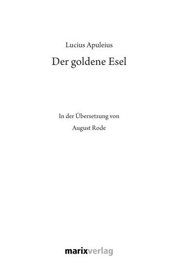 Der goldene Esel - marixverlag.de