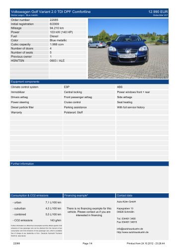 Volkswagen Golf VI 1.2 TSI Team 15.390 EUR - Auto Kühn GmbH