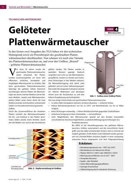 Gelöteter Plattenwärmetauscher - UNEX Heatexchanger