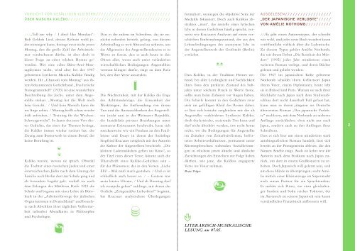 Mai-Ausgabe des KLAPPENTEXT lesen! (PDF) - literatur-muenchen ...