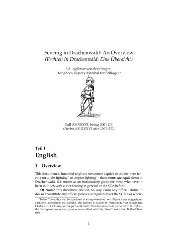 English - Kingdom of Drachenwald