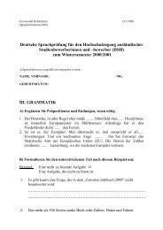 Deutsche Sprachprüfung für den Hochschulzugang ausländischer ...