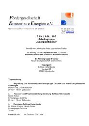 Programm - Fördergesellschaft Erneuerbare Energien e.V. (FEE)