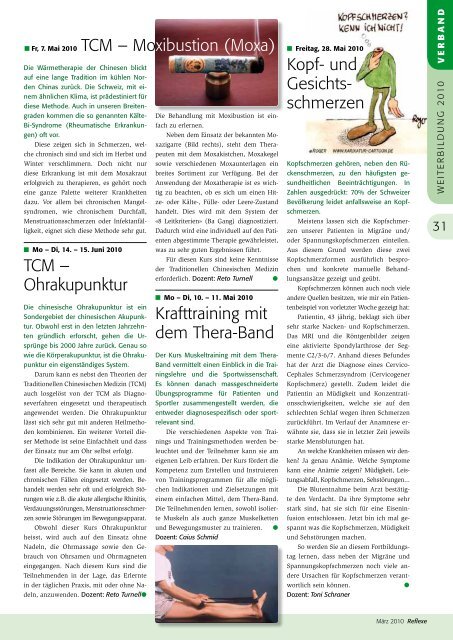 Reflexe Ausgabe März 2010 - vdms