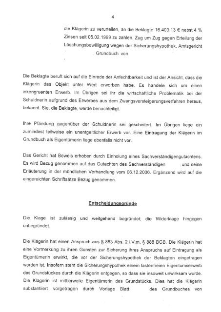 Löschung einer Sicherungshypothek