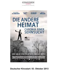 Concorde Filmverleih - presse-area der tele münchen gruppe