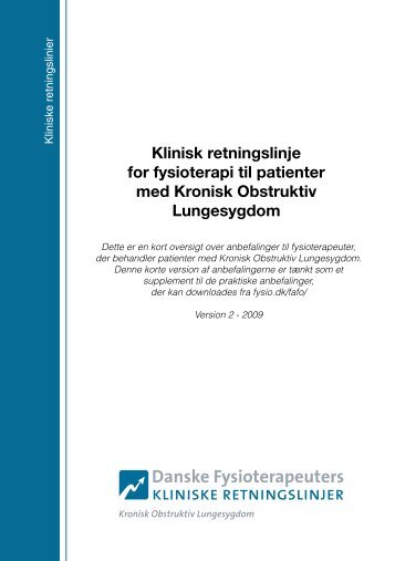 Kort version af klinisk retningslinje til patienter med KOL - Danske ...