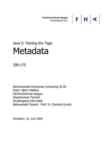 Metadata - Dominik Gruntz