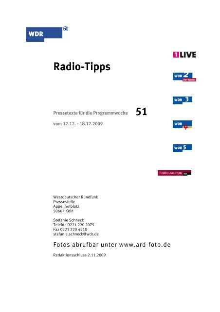 Radio Tipps 51 Wdr De
