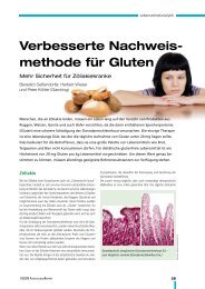 Nachweismethode für Gluten - BMELV-Forschung