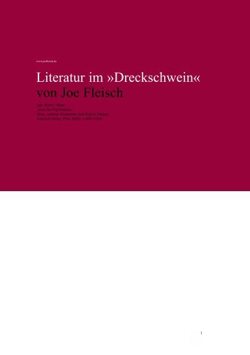 Literatur im »Dreckschwein« von Joe Fleisch