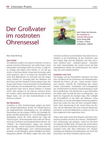 Der Großvater im rostroten Ohrensessel - Borromäusverein