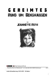 Gereimtes rund um Benshausen - Je-roth.de