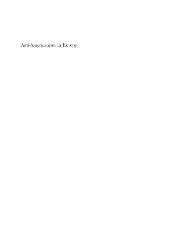 Anti-Americanism in Europe - PolicyArchive