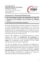 Urlaubsanspruch - DIAG - MAV Freiburg