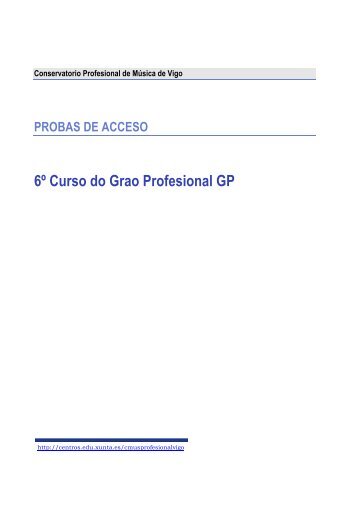 6º Curso do Grao Profesional GP