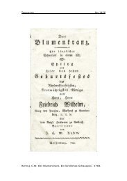 NO.1426 Rehm,J.C.W. Der Blumenkranz. Ein ländliches Schauspiel ...