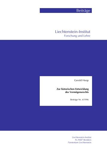 PDF Download - Liechtenstein-Institut, Bendern