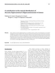 A contribution to the natural distribution of Aesculus ... - Bio.bas.bg