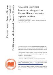 La moneta nei rapporti tra Roma e l'Europa barbarica